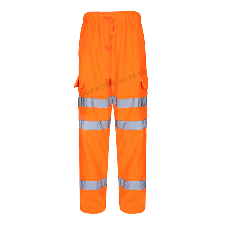 High Visibility Orange Fleece Trousers P20