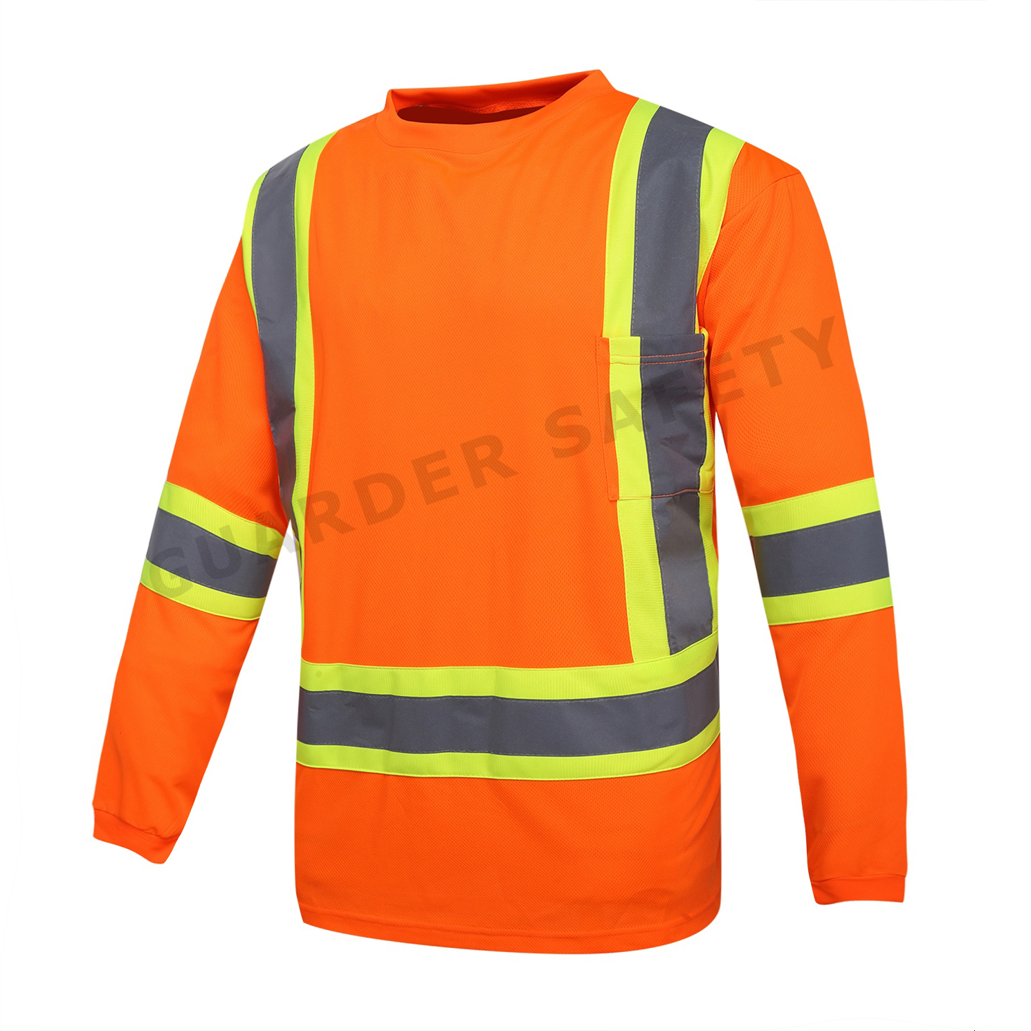 Hi Vis Long Sleeve Traffic Safety T-Shirt  T31