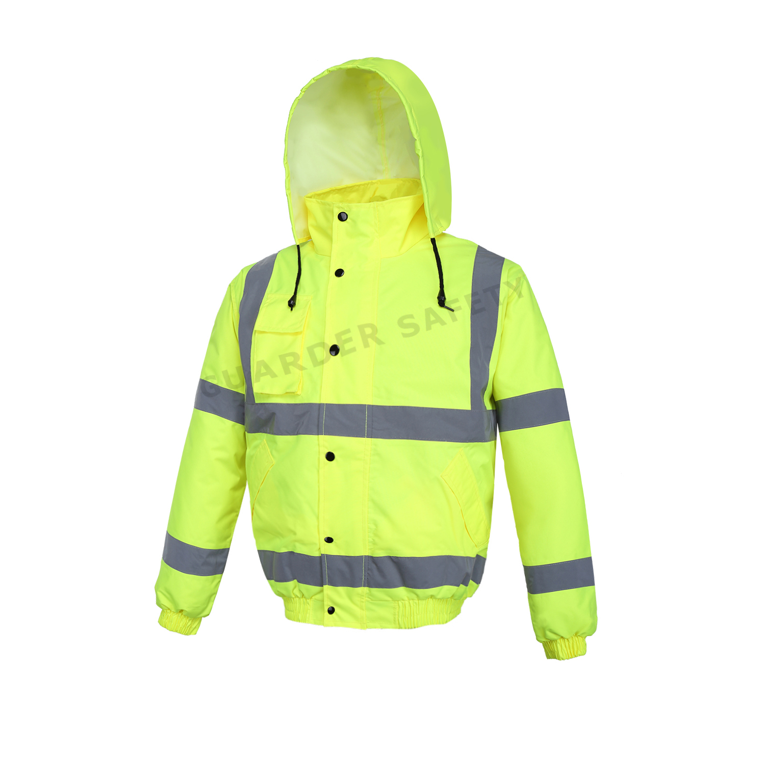 EN ISO 20471 HI Vis Safety Bomber Jacket J15